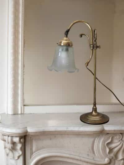 lampe laiton tulipe, luce