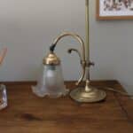 lampe laiton tulipe, luce