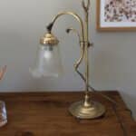 lampe laiton tulipe, luce