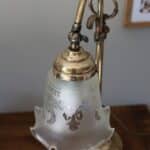 lampe laiton tulipe, luce