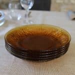 lot 5 assiettes creuses, vereco