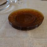 lot 5 assiettes plates, vereco