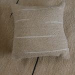 coussin coton upcyclé sable, saudade