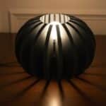 lampe à poser mdf noir, zoé