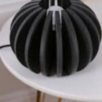 lampe à poser mdf noir, zoé