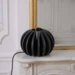 lampe à poser mdf noir, zoé