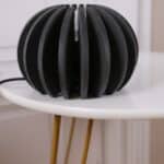 lampe à poser mdf noir, zoé