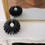 lampe à poser mdf noir, zoé