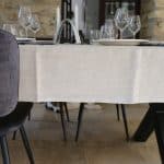 nappe lin naturel 155x155, pauline