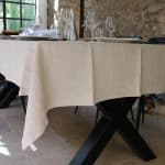 nappe lin naturel 155x155, pauline