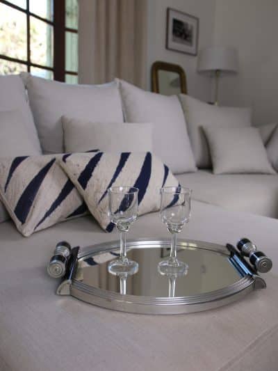 plateau miroir art déco, gabin