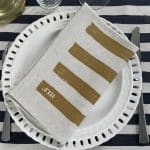 serviette coton lin, zelie