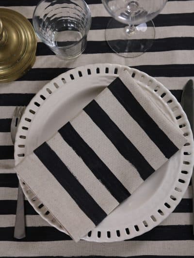 serviette coton lin, zelie
