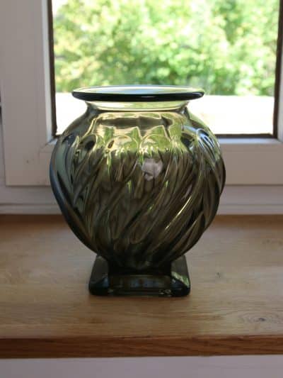 vase verre, art déco, schrotter