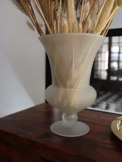 vase verre blanc laiteux, valentin n°04