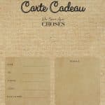 carte cadeau