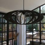 suspension mdf noir 70 cm, zoe