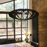 suspension mdf noir 70 cm, zoe
