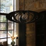 suspension mdf noir 70 cm, zoe