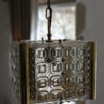 suspension verre laiton, eve