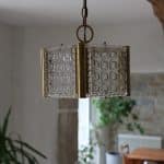 suspension verre laiton, eve