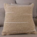 coussin coton recyclé sable, taylor