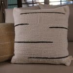 coussin coton recyclé blanc 45x45, taylor