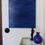 tableau contemporain bleu "deep sea diving", ronan martin (2022)