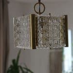 suspension verre laiton, eve