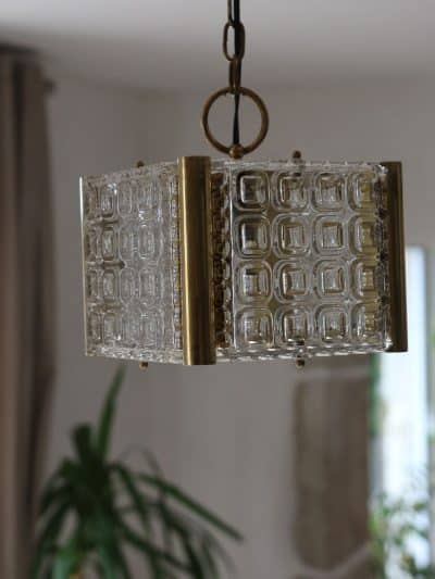 suspension verre laiton, eve