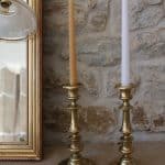 bougeoir laiton ancien, blaise