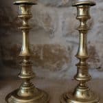 bougeoir laiton ancien, blaise