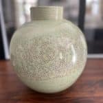 vase céramique marie-jo lizot vert, Virgil-1