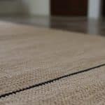 tapis coton upcyclé sable, saudade