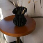 vase 3d noir, trinity