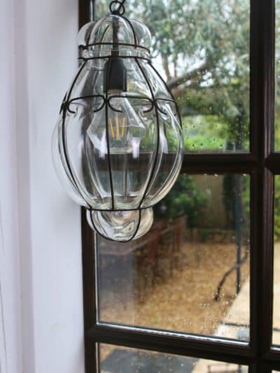suspension lanterne, style murano, Élise n°01