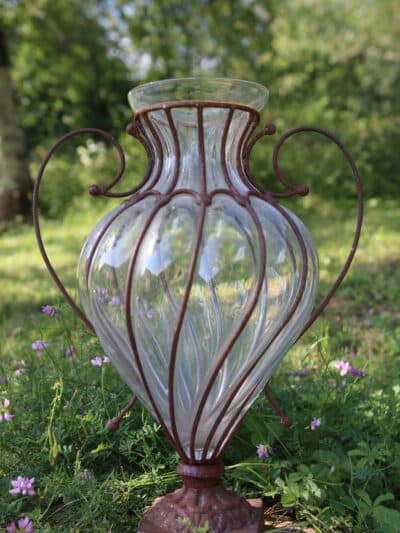 vase verre soufflé, valéry