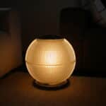 lampe globe verre holophane, lester