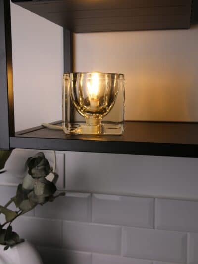 lampe verre ice cube putzler
