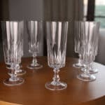 lot de verres en cristal