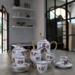 service à thé café en porcelaine de limoges f.legrand