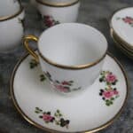 service à thé café en porcelaine de limoges f.legrand