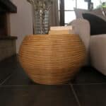 table rotin vintage, aglaé n°02