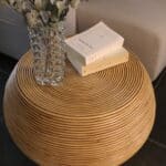 table rotin vintage, aglaé n°02