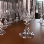 lot de verres en cristal
