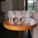 lot de verres en cristal
