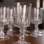 lot de verres en cristal