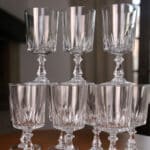 lot de verres en cristal
