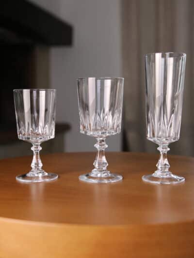 lot de verres en cristal