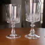 lot de verres en cristal
